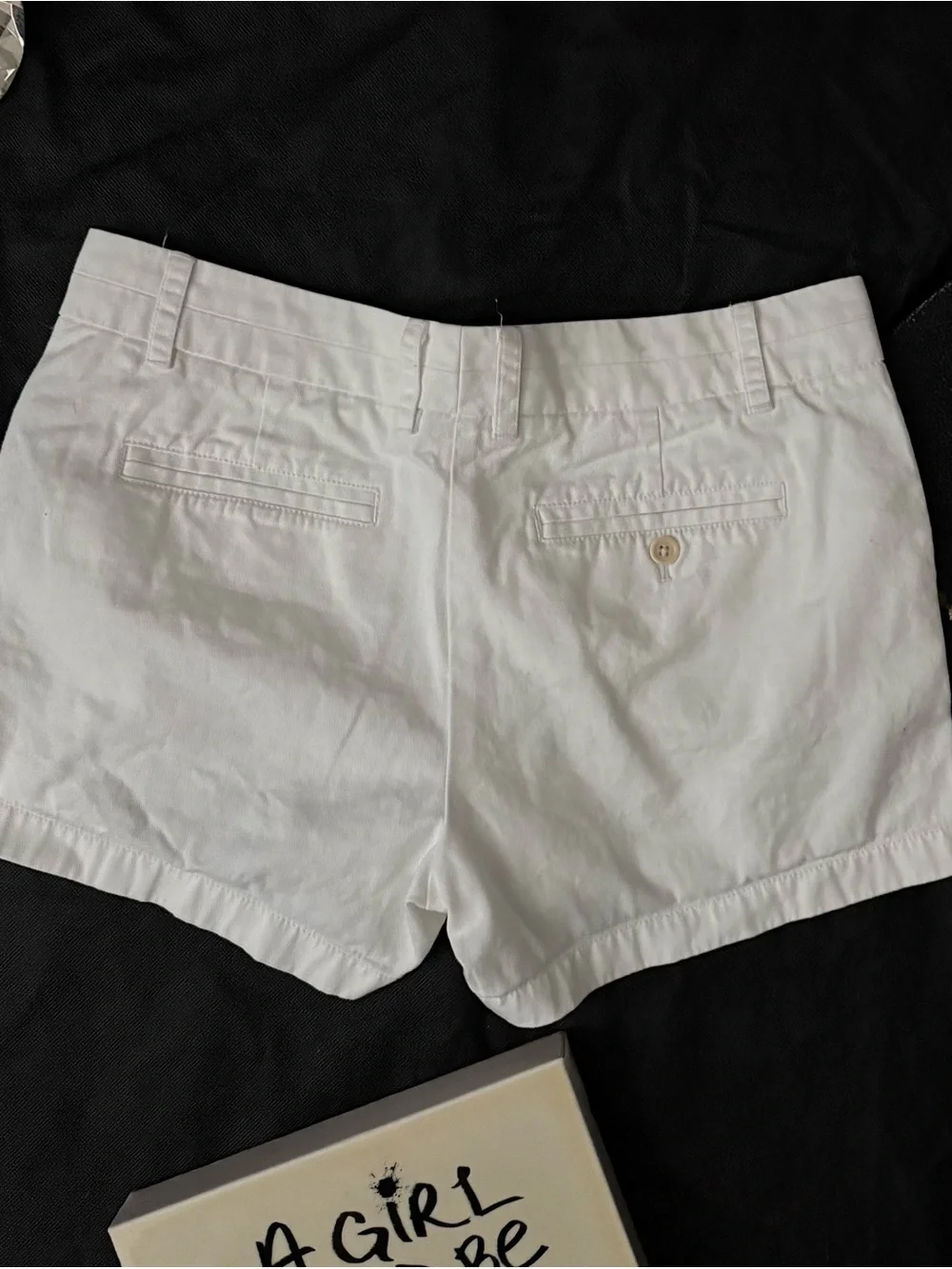 J. Crew White Cotton Chino Bermuda Shorts